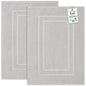2 Piece Bathroom Bath Mat Set