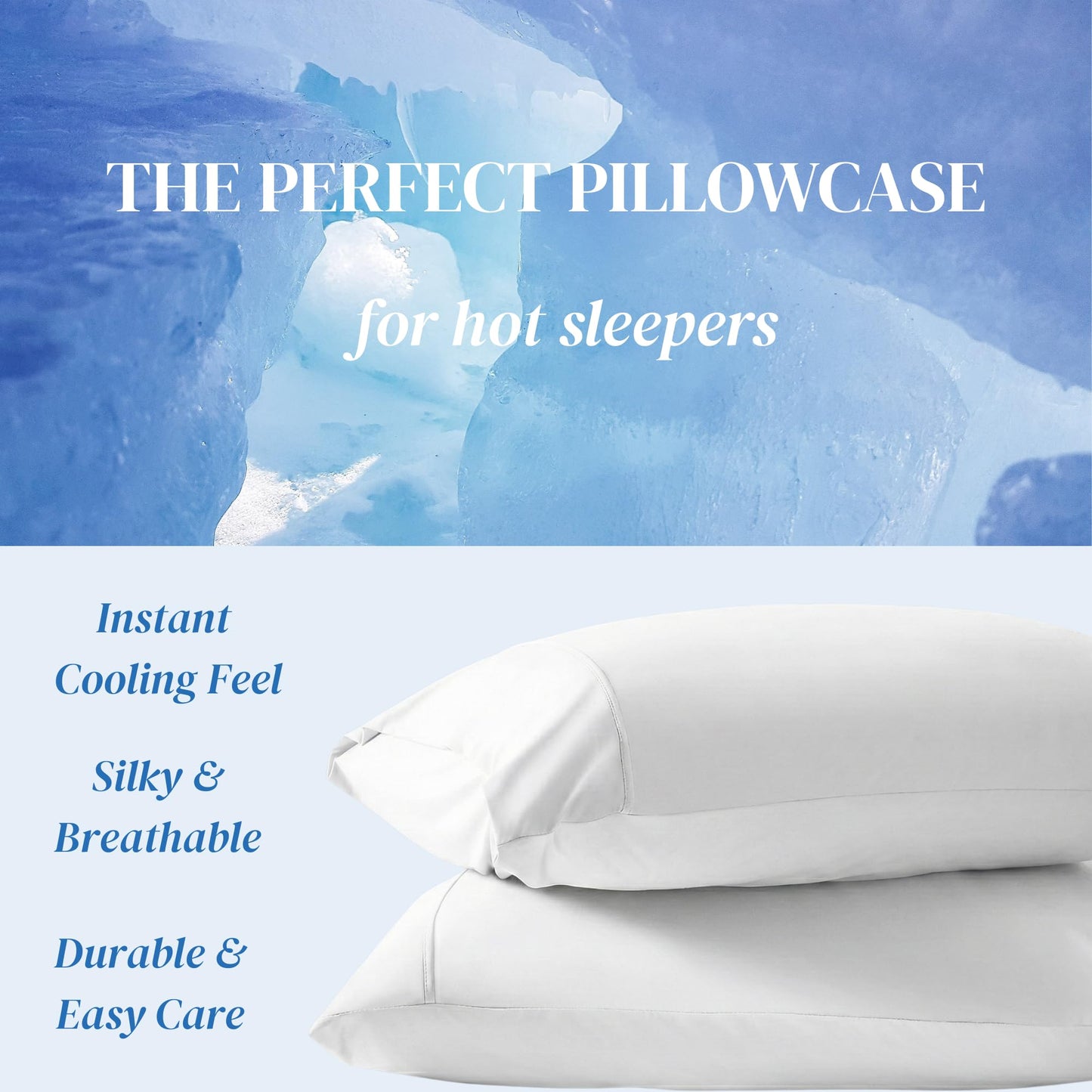 Cooling Pillowcase Set for Hot Sleepers