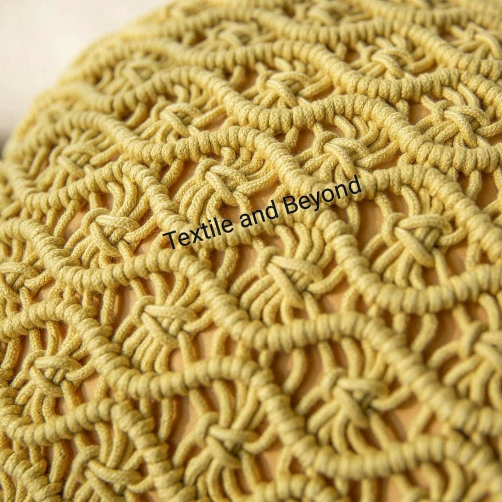 Round Boho Macrame Pillow Covers Set