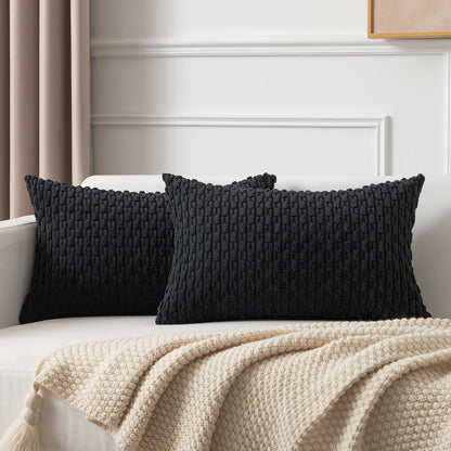 Boho Striped Corduroy Pillow Covers