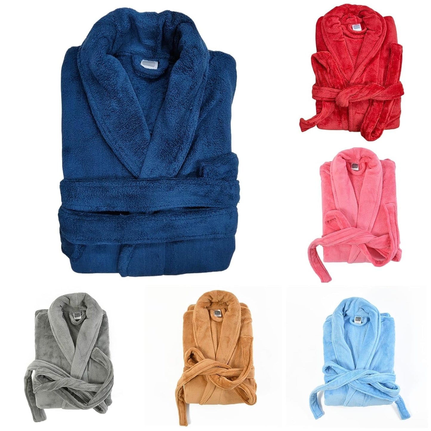 Plush Microfiber Bathrobe