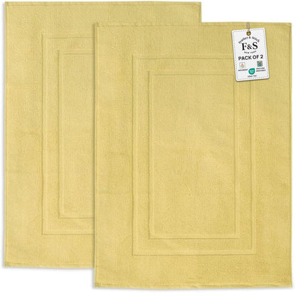 2 Piece Bathroom Bath Mat Set
