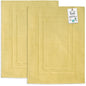 2 Piece Bathroom Bath Mat Set