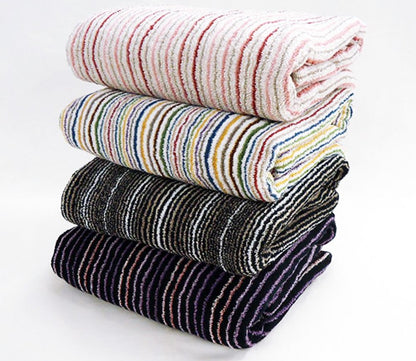 Striped Cotton Bath Towel