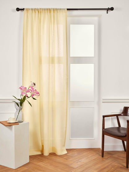 Pure Linen Sheer Curtain Panel