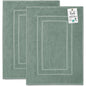 2 Piece Bathroom Bath Mat Set
