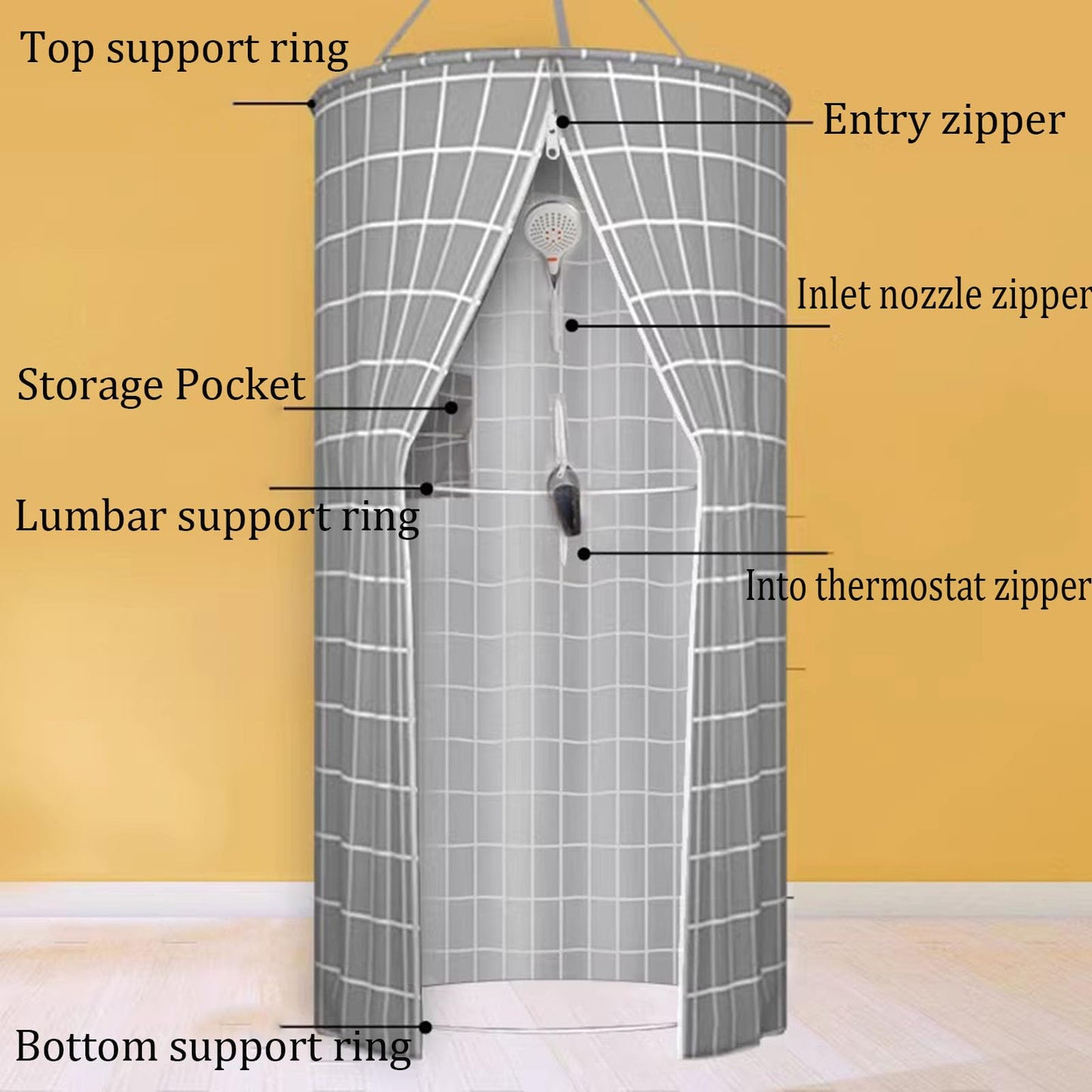 Waterproof Polyester Shower Curtain