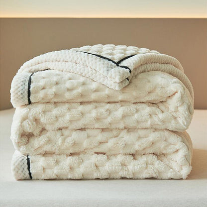 Double-Sided Fleece Throw Blanket