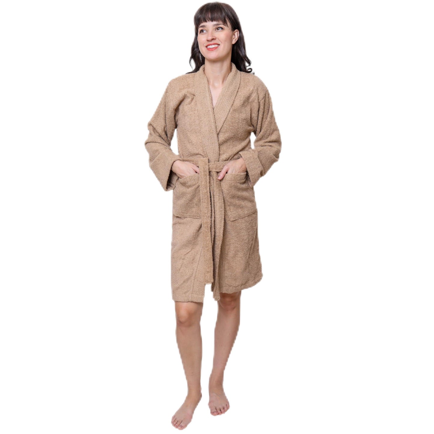 Lightweight Terry Cloth Bathrobe