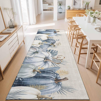 Pumpkin Leaf Linen Table Runner