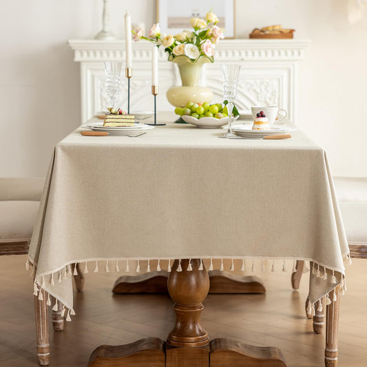 Cotton Tassel Tablecloth