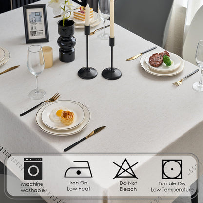 Wrinkle-Resistant Rectangle Tablecloth