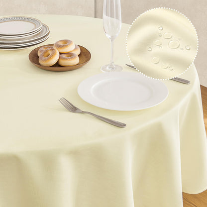 Waterproof Linen Textured Tablecloth