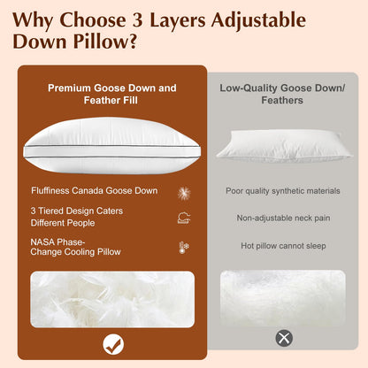 Adjustable Down Pillow