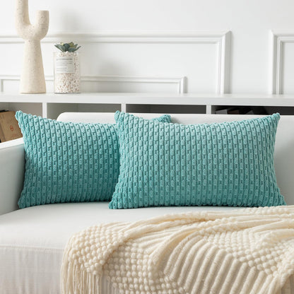 Boho Striped Corduroy Pillow Covers