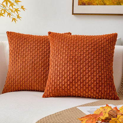 Boho Striped Corduroy Pillow Covers