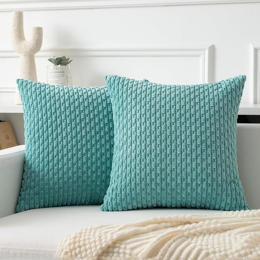 Boho Striped Corduroy Pillow Covers