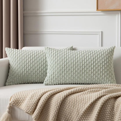 Boho Striped Corduroy Pillow Covers