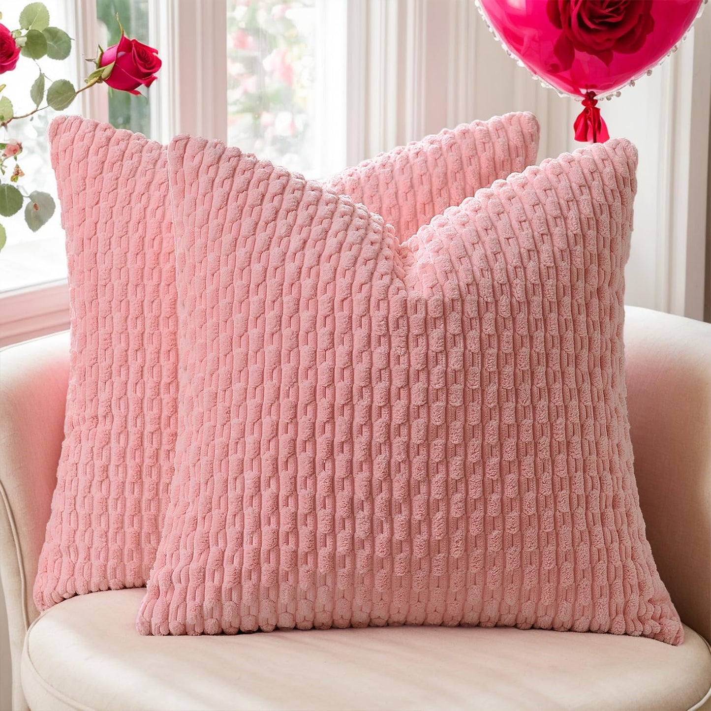 Boho Striped Corduroy Pillow Covers