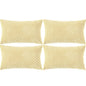 Neutral Corduroy Throw Pillow Covers Set