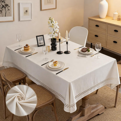 Wrinkle-Resistant Rectangle Tablecloth