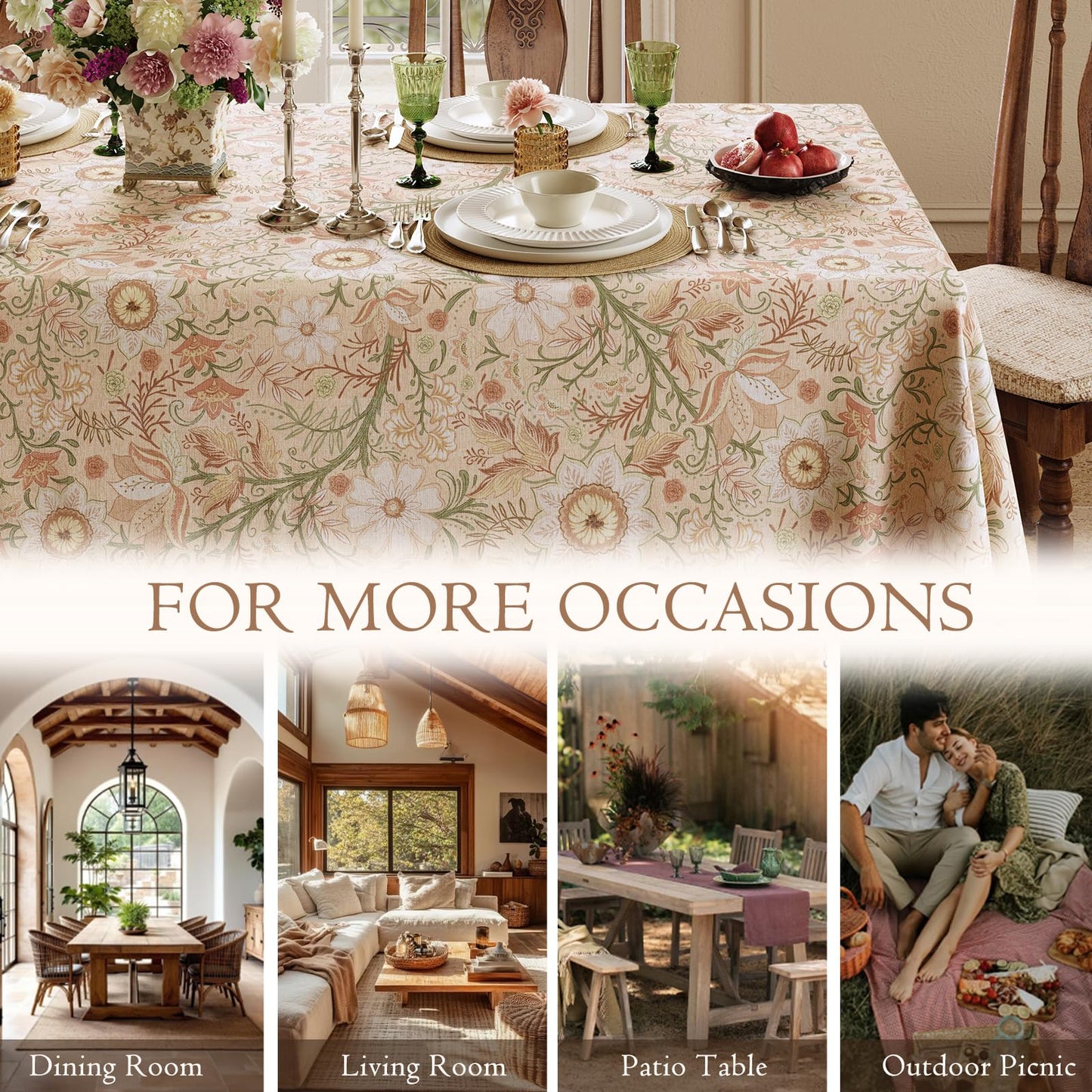 Waterproof Linen Tablecloth
