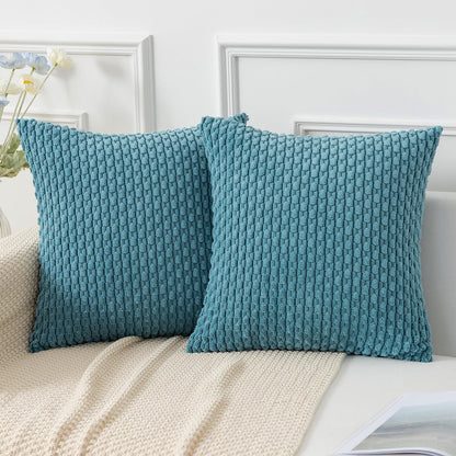 Boho Striped Corduroy Pillow Covers