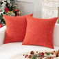 Linen Throw Pillow Covers Set