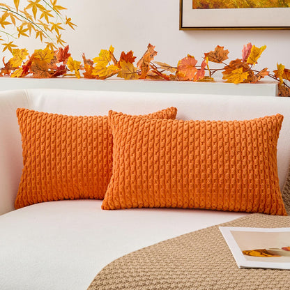 Boho Striped Corduroy Pillow Covers