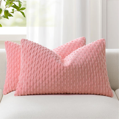 Boho Striped Corduroy Pillow Covers