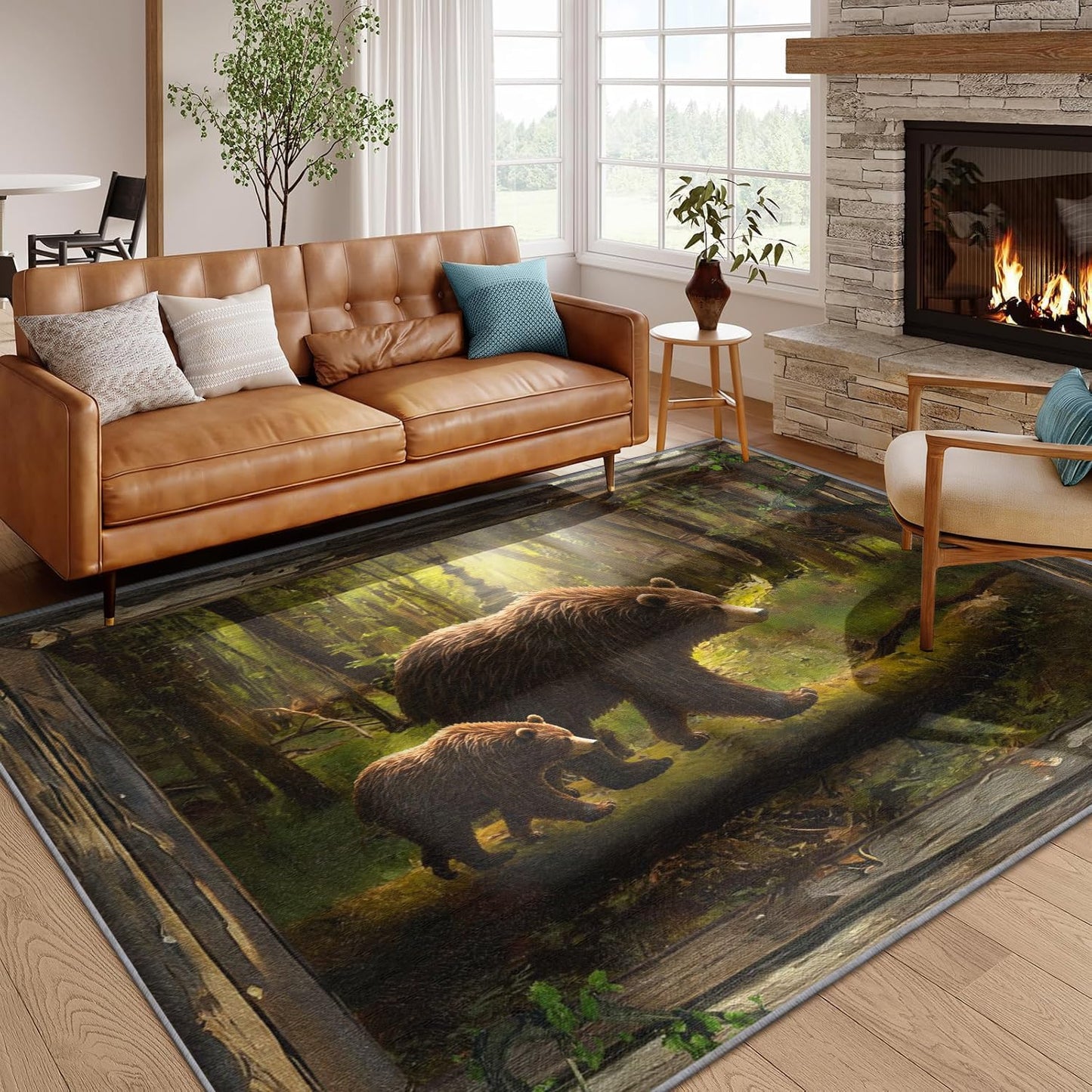 Washable Low Pile Area Rug