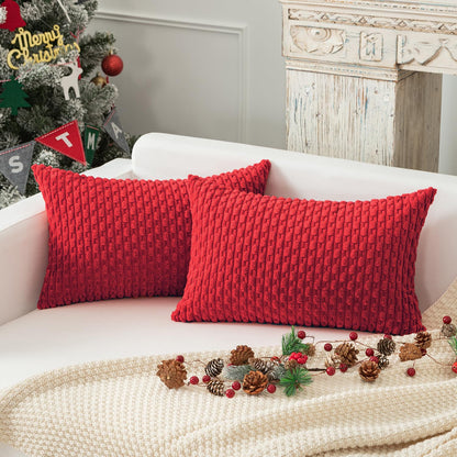Boho Striped Corduroy Pillow Covers