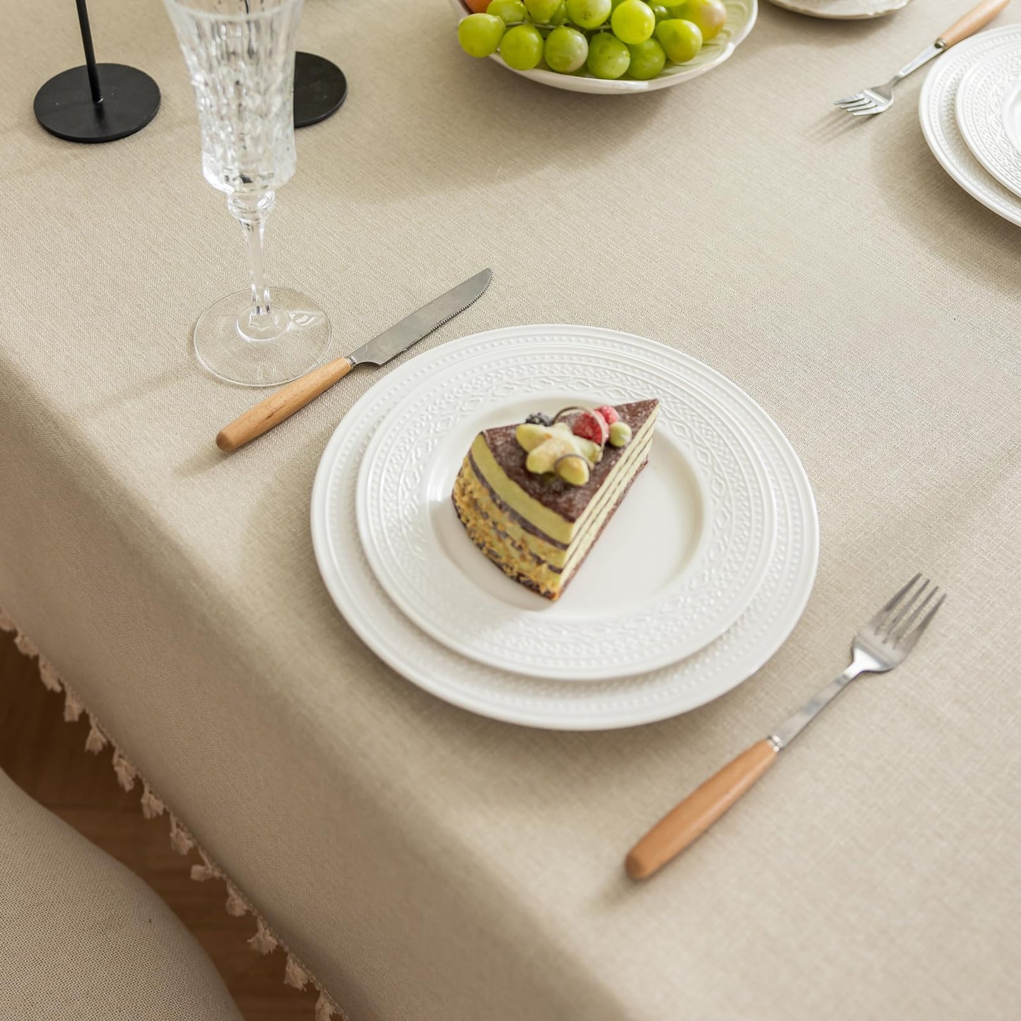 Cotton Tassel Tablecloth