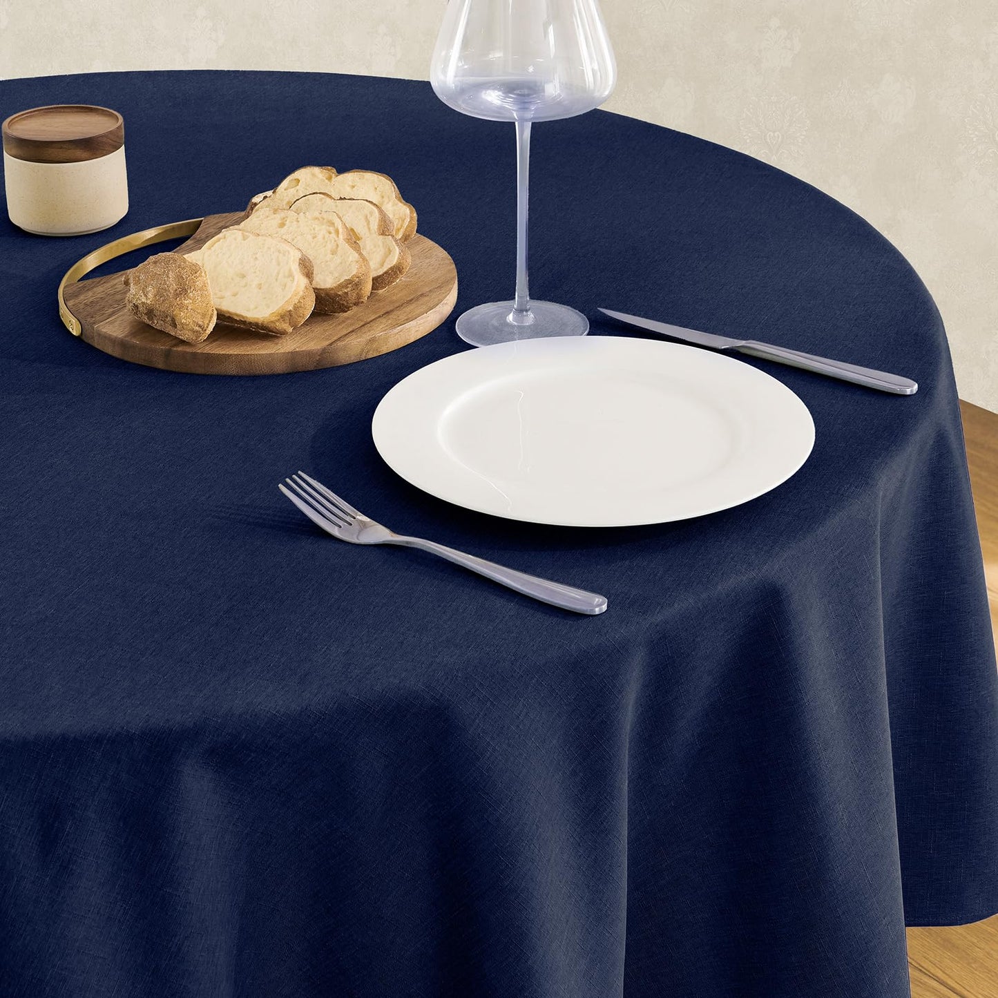 Waterproof Linen Textured Tablecloth