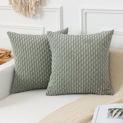 Boho Striped Corduroy Pillow Covers