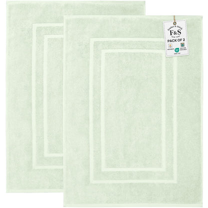 2 Piece Bathroom Bath Mat Set