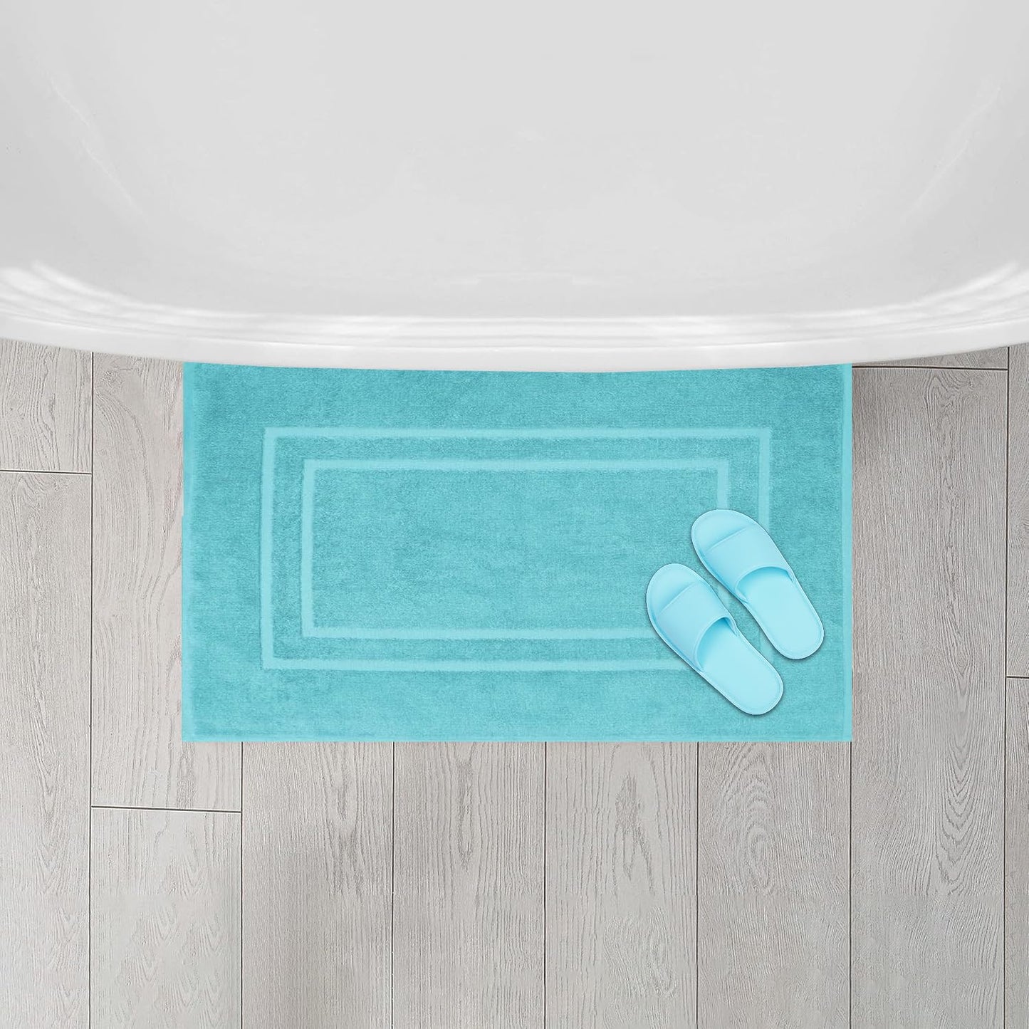 2 Piece Bathroom Bath Mat Set