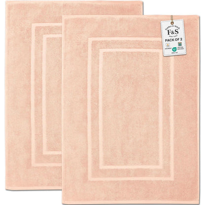 2 Piece Bathroom Bath Mat Set