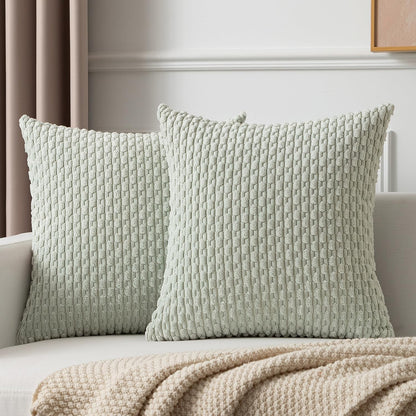 Boho Striped Corduroy Pillow Covers
