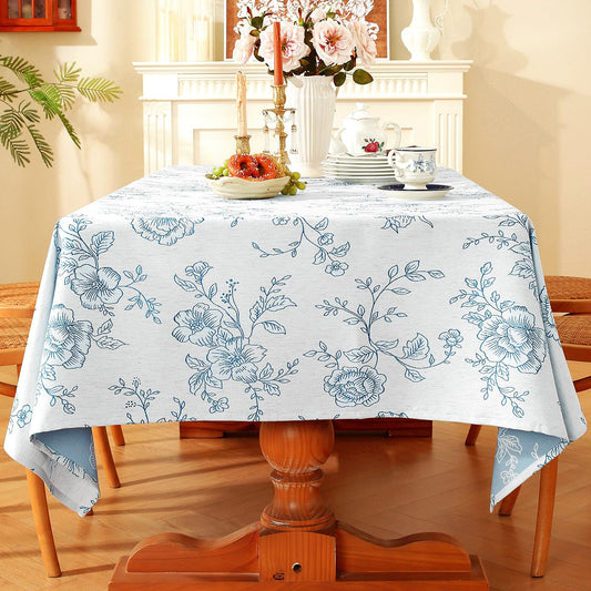 Vintage Floral Jacquard Tablecloth