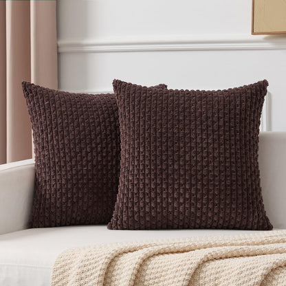 Boho Striped Corduroy Pillow Covers