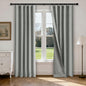 Linen Blend Blackout Curtain Set