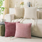 Neutral Corduroy Throw Pillow Covers Set