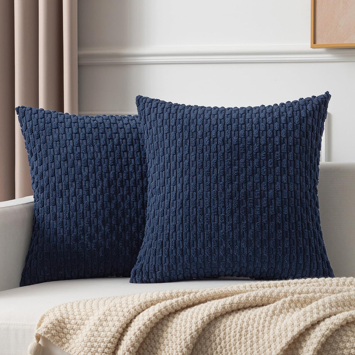 Boho Striped Corduroy Pillow Covers