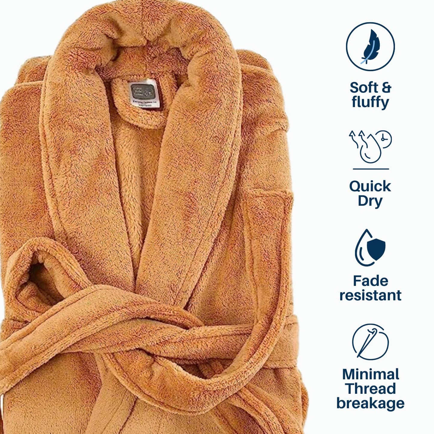 Plush Microfiber Bathrobe