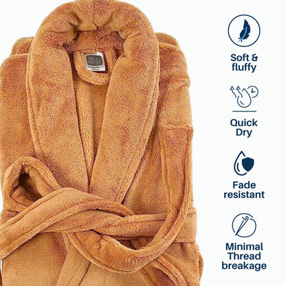 Plush Microfiber Bathrobe