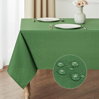Waterproof Linen Textured Tablecloth