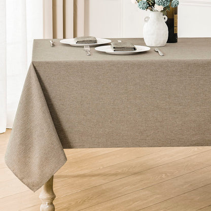 Waterproof Linen Textured Tablecloth