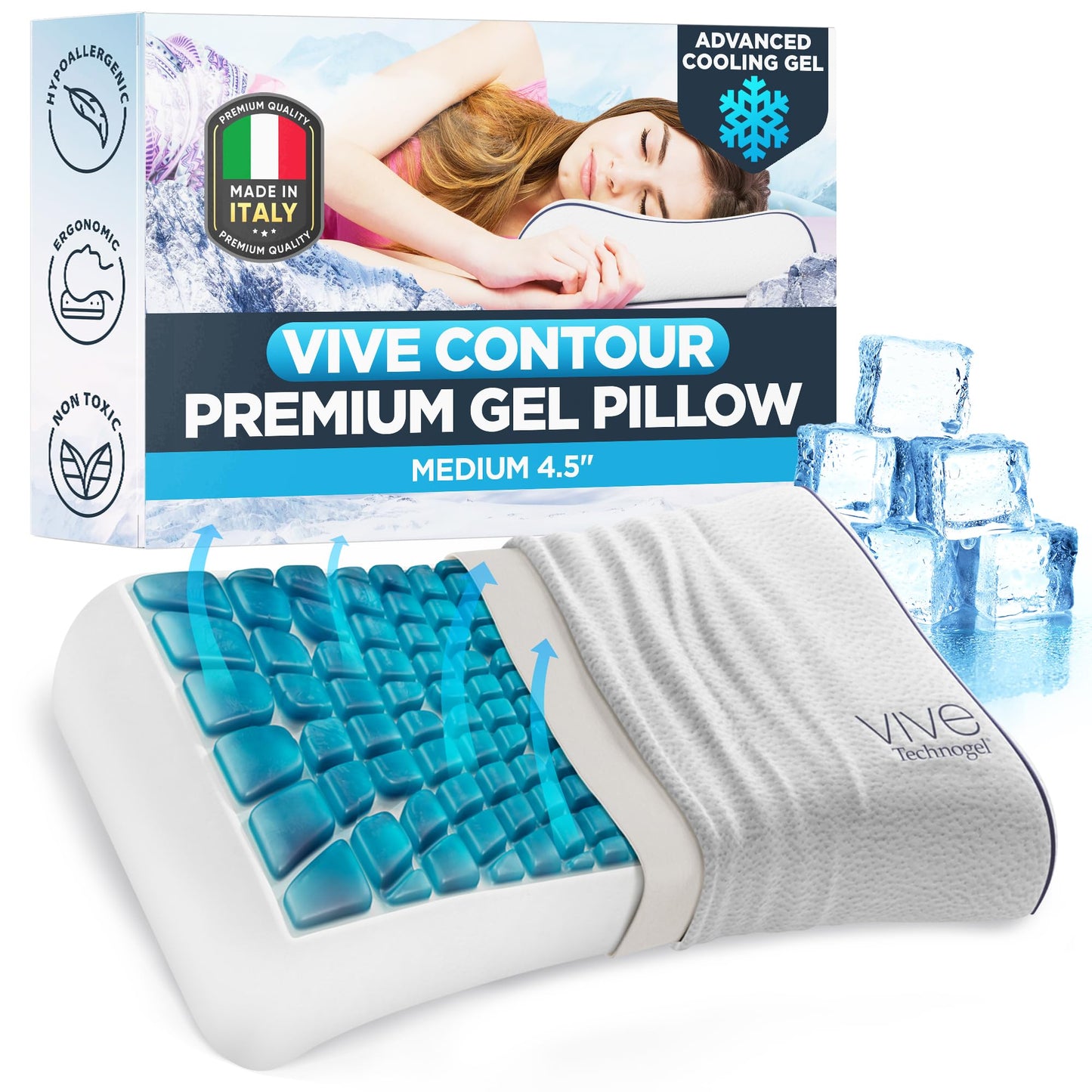 Cooling Gel Cervical Support Pillow