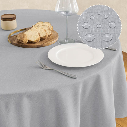 Waterproof Linen Textured Tablecloth